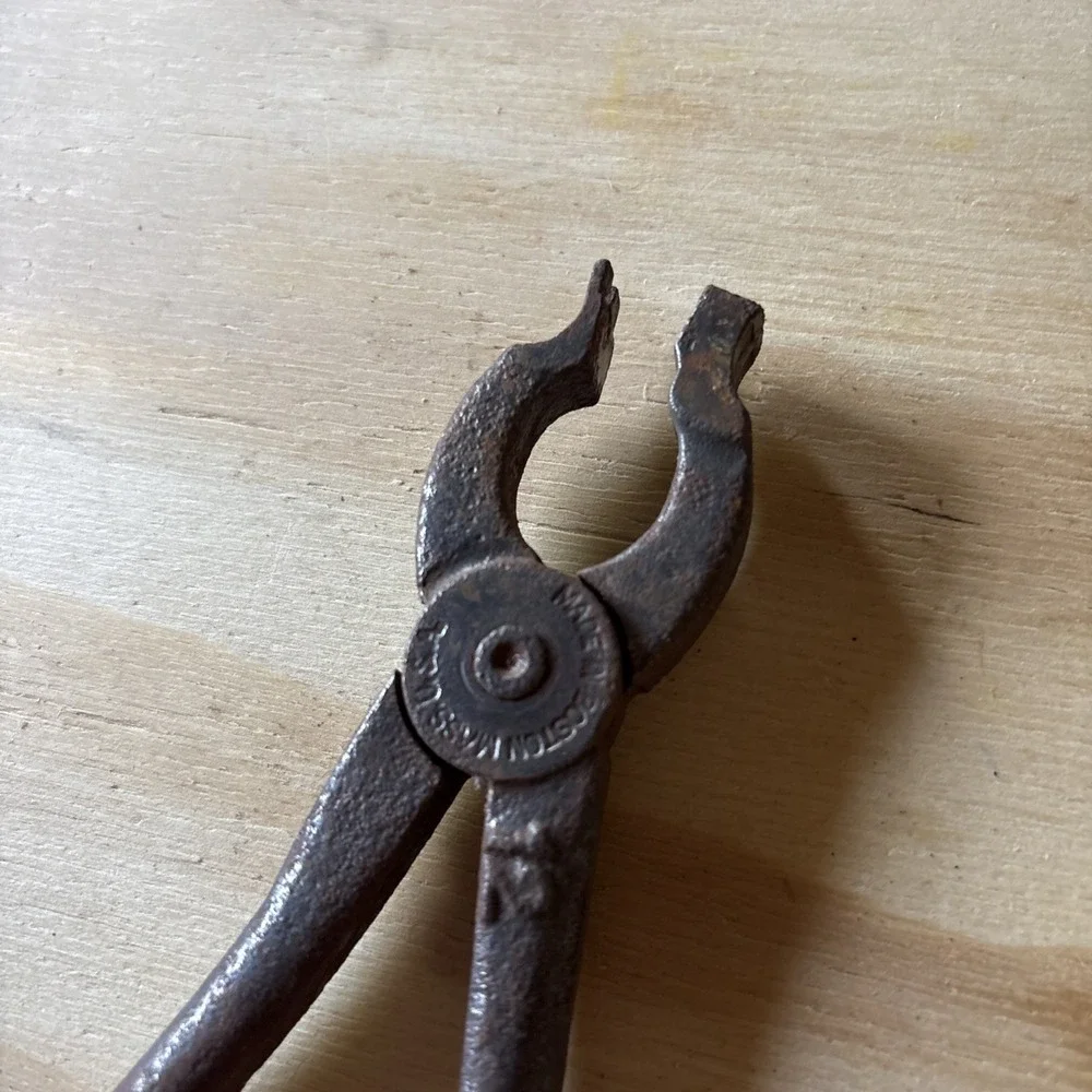 Vintage Heaton Peninsular Leather Button Fastener Pliers 7 Inch